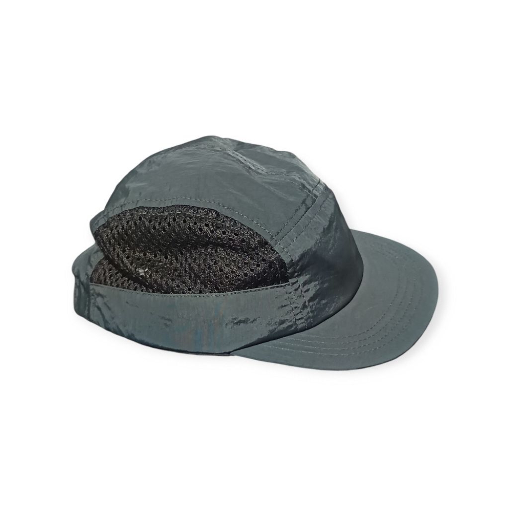 Topi Polos grey jaring pet pendek Outdoor