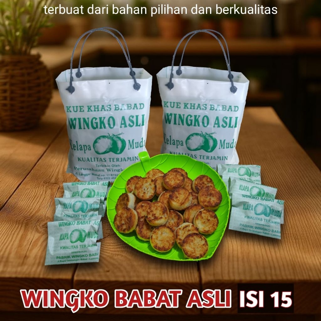 

wingko babat asli isi 15 pcs kualitas terjamin