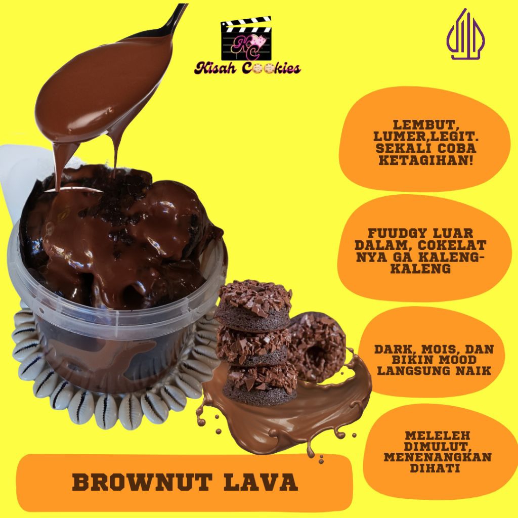 

BUY ONE BROWNUT LAVA GET ONE BROWKIES/DONAT/COKELAT/LUMER/COOKIESMEDAN/BROWNIS/DONAT