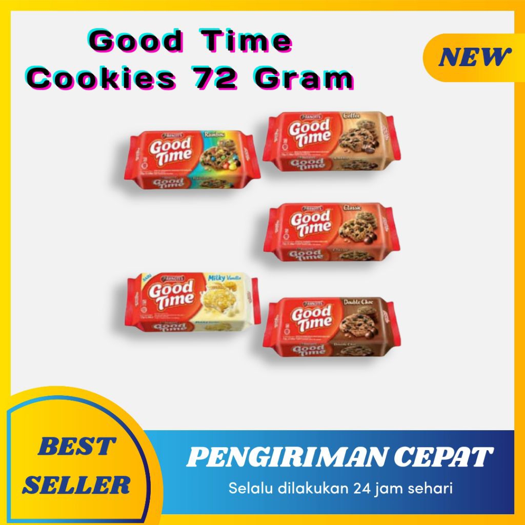

Good Time Cookies All Varian berat 72 Gram