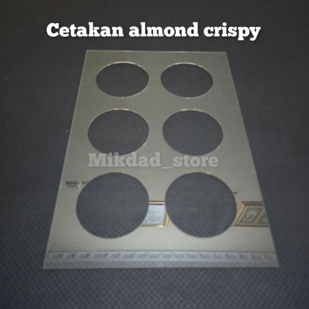 Cetakan coklat almond crispy Cetakan almond slice bakeware tools - 6 lubang