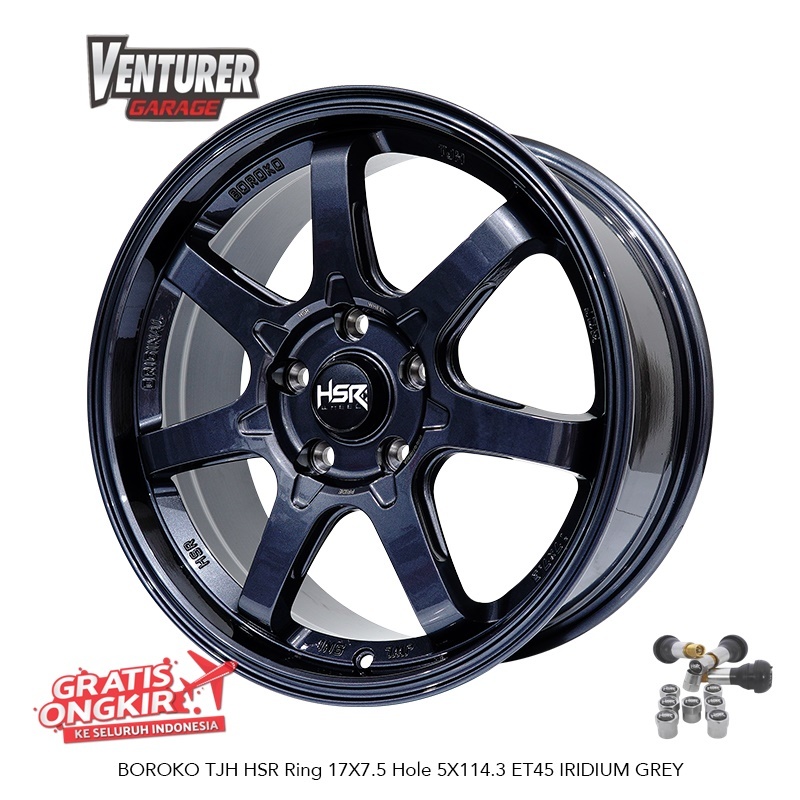 velg mobil ring 17 HSR BOROKO TJH model te37 buat xpander ertiga xtrail civic fd terios dll