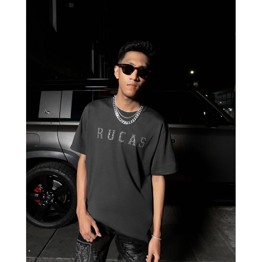 RUCAS "The Initial" Python Grey Texture Tee