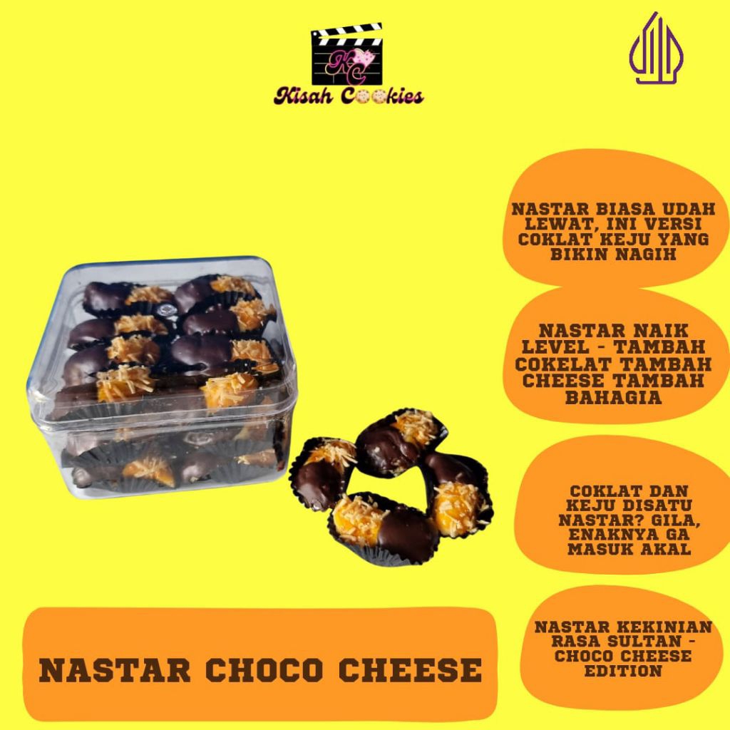 

NASTAR DELI CHOCO CHEESE Cookies Snack Kering Food Biskuit Susu Manis Cemilan Makanan Toples Nanas