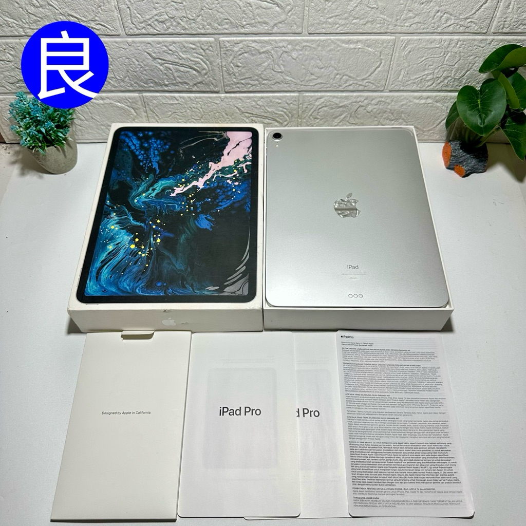 iPad Pro 11 Inchi 2018 64GB Silver iBox WiFi Only Garansi Resmi Indo Fullset Ori Mulus Like New Beka
