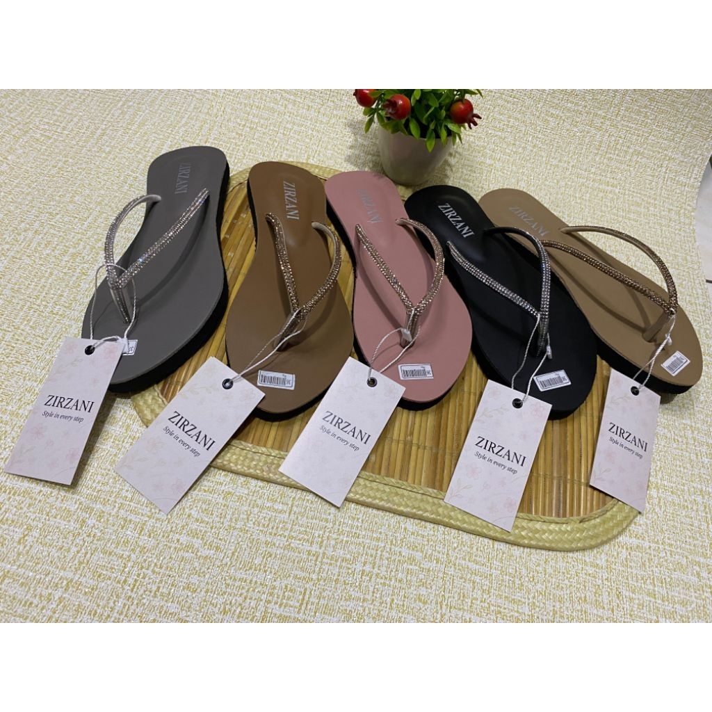 Sendal Jepit Karet Wanita Model Mutiara murah Dan Original