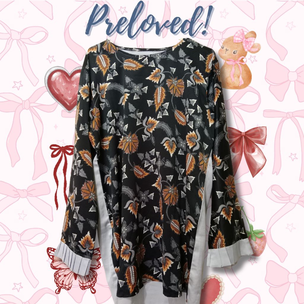 Baju Batik Bahan Satin Murah