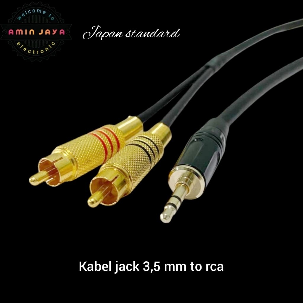Kabel Handphone to rca kabel aux 3,5 to rca