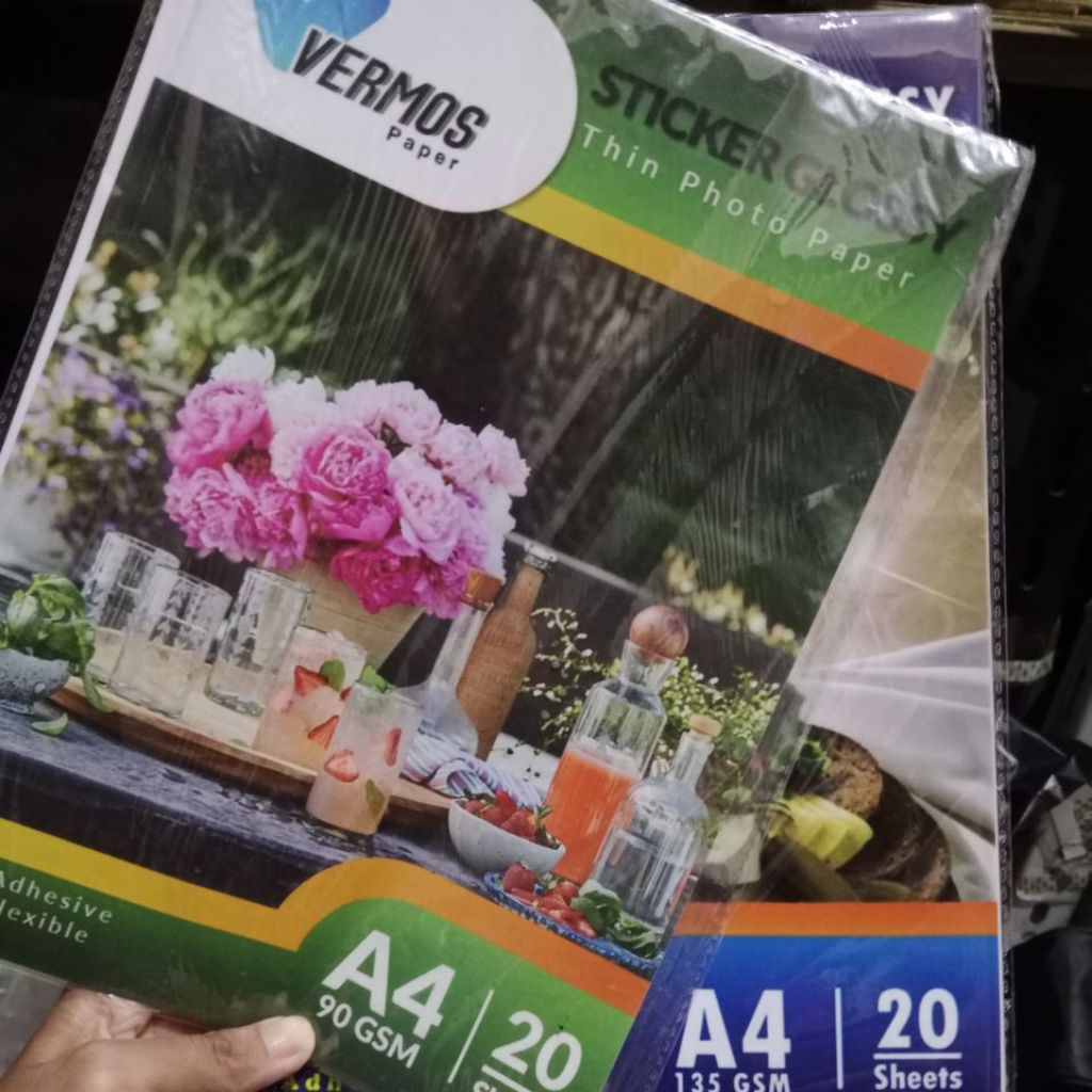 

Kertas sticker glosy photo paper ECER
