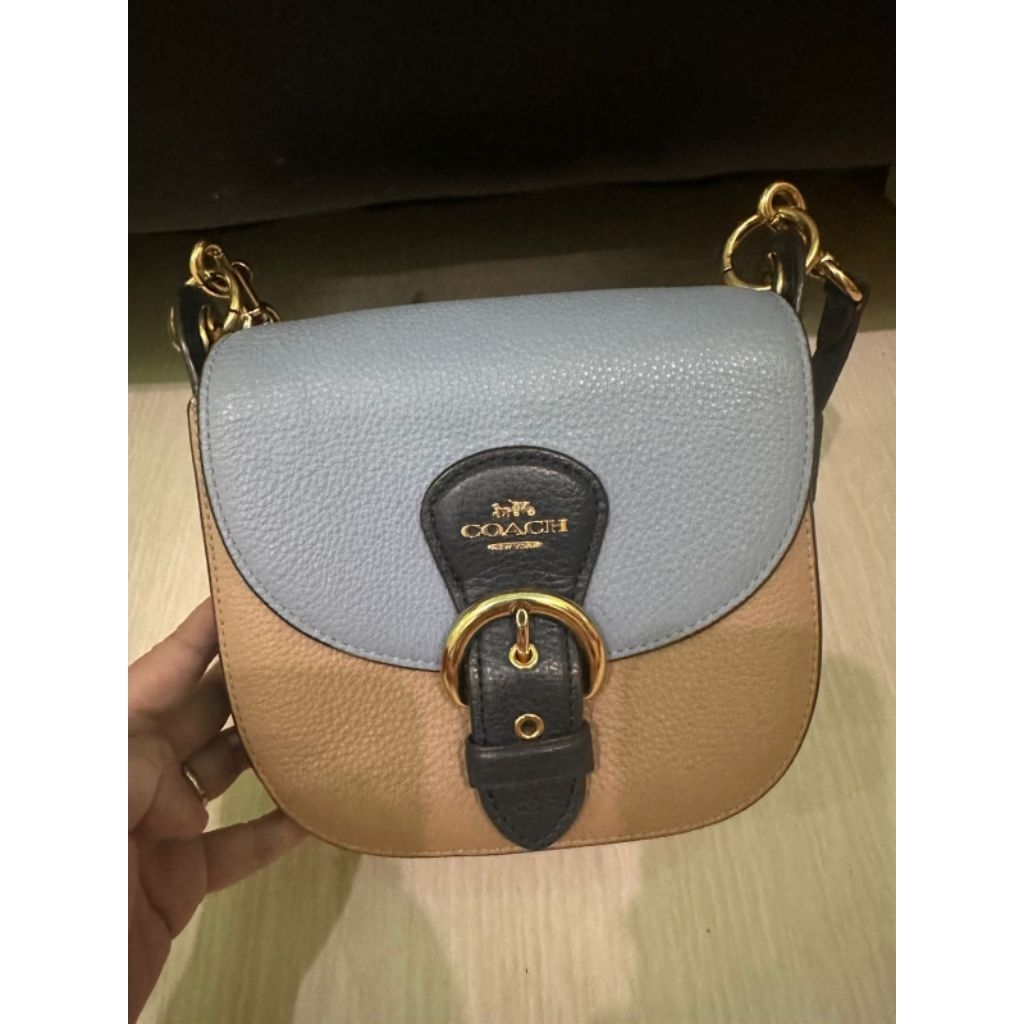 PRELOVED Coach Colorblock Kleo Shoulder Bag 17