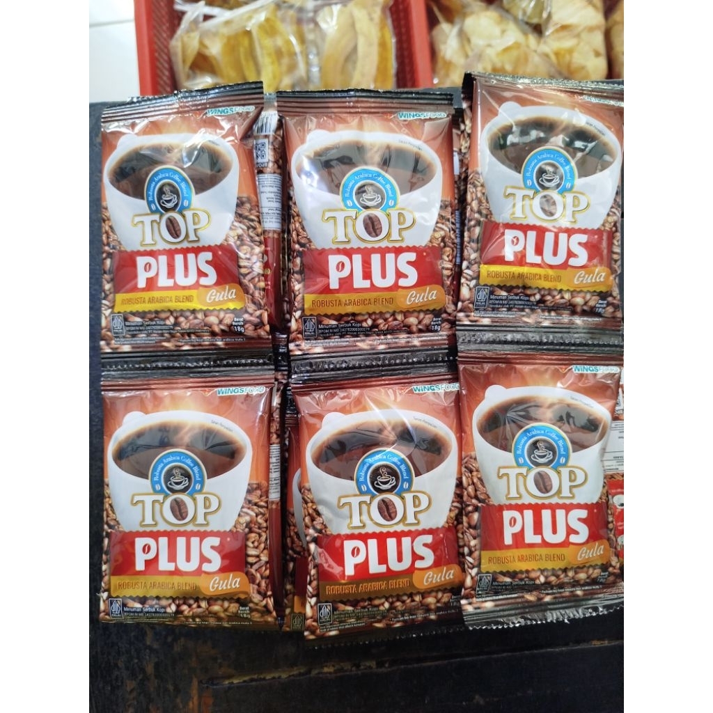 

Kopi Top plus 1 renteng isi 10 pcs