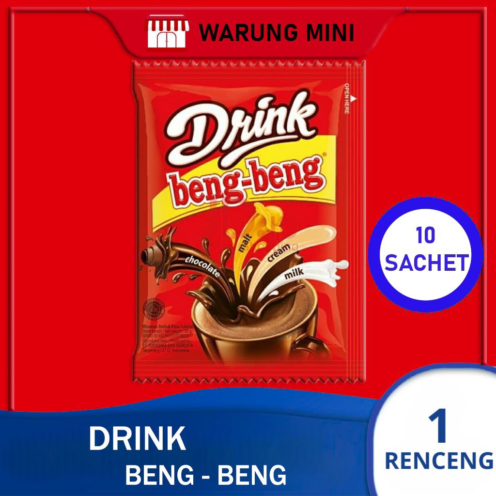

Drink Beng-Beng minuman rasa coklat 10 sachet