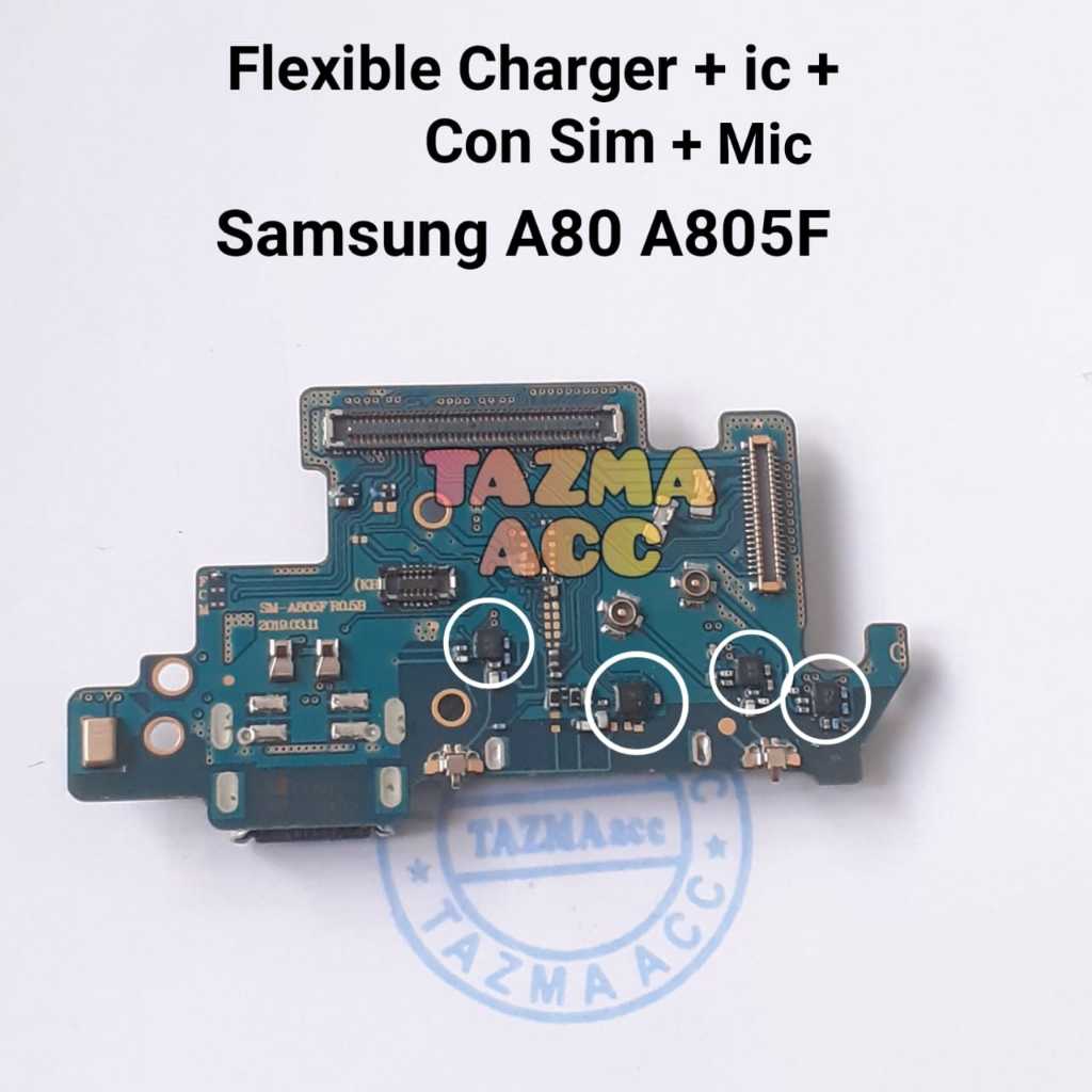 Samsung A80 A805F Ori Flexible Charger + ic Flexibel Fleksibel Konektor Cas Charger SAMSUNG A80