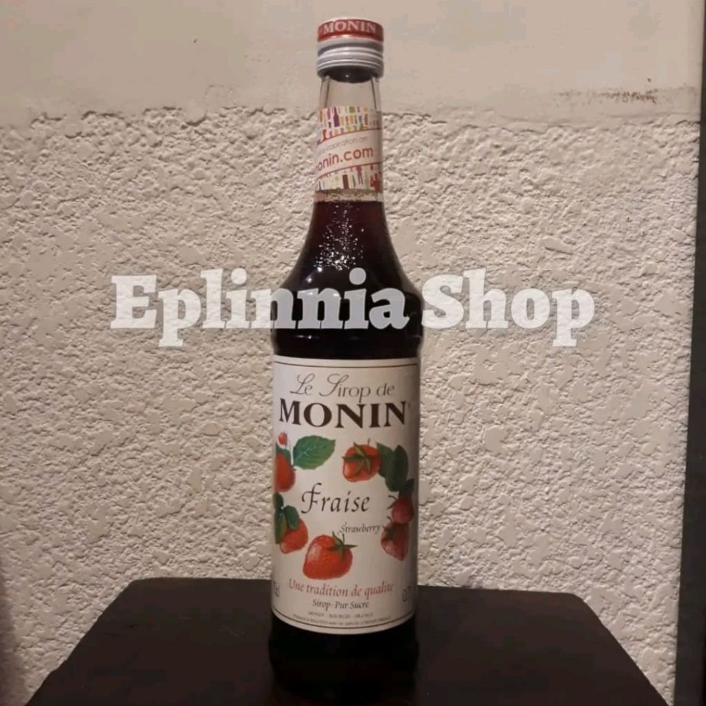 

Monin Fraise Strawberry Syrup 700 ml - Sirup Monin Rasa Stoberi