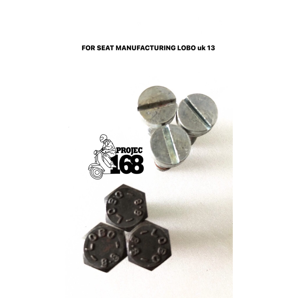 Baut jok vespa LOBO ukuran 11 & 13 original