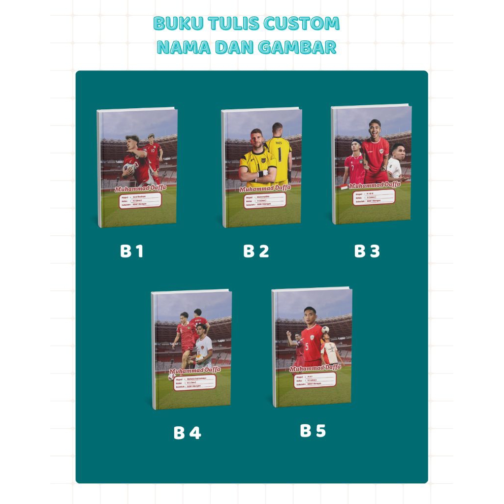 

Buku Tulis Anak Cewek Cowok TERMURAH Bebas Custom