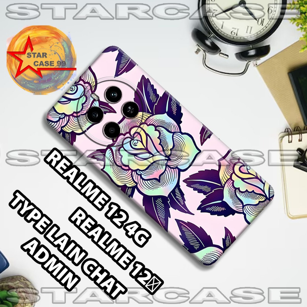 Softcase karet realme 12 4g | realme 12+/S5/Motif cewek/case realme 12 4g | realme 12+/casing Realme