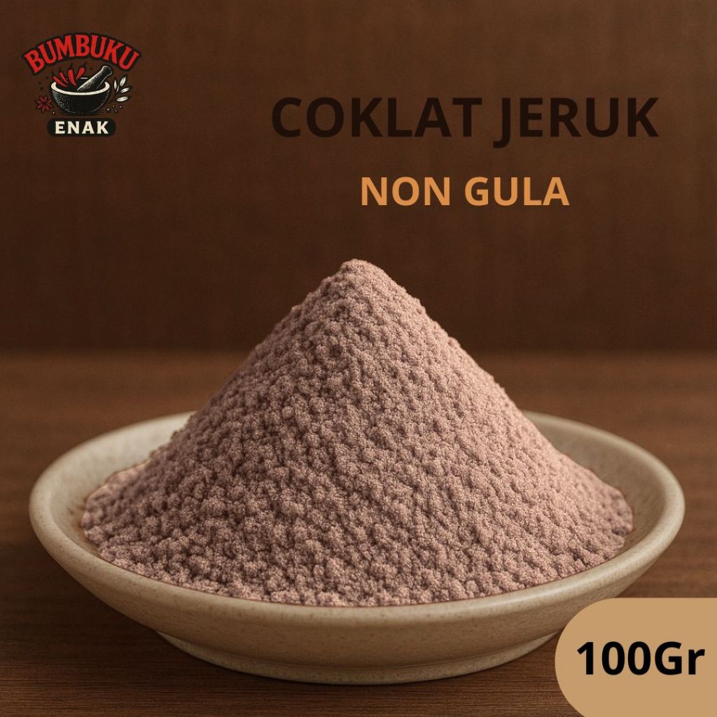 

Bumbu Tabur Coklat Jeruk Tanpa Gula 100gr – Bubuk Minuman Rasa Segar Manis, Cocok untuk Diet & Camilan Sehat