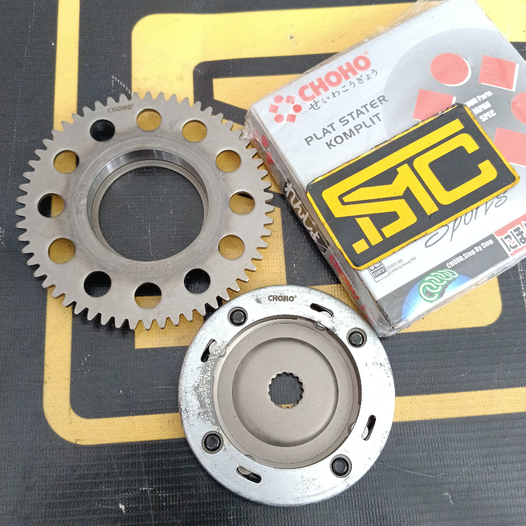 One Way Clutch Plat Starter Assy / Rumah Pelor + Gigi Stater Yamaha Mio Lama / Sporty / Smile / Soul