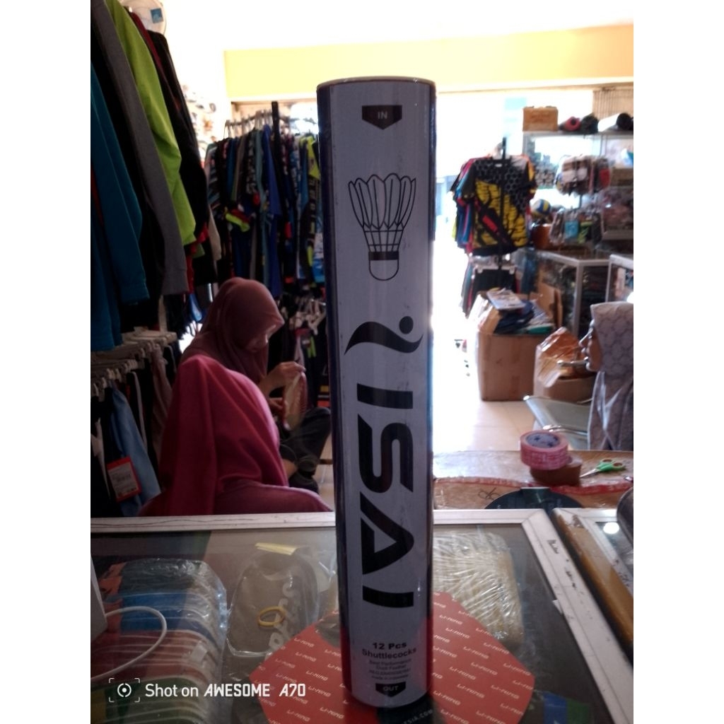 SHUTTLECOCK BADMINTON ISAI BIRU kok badminton isai biru original isi 12 pcs