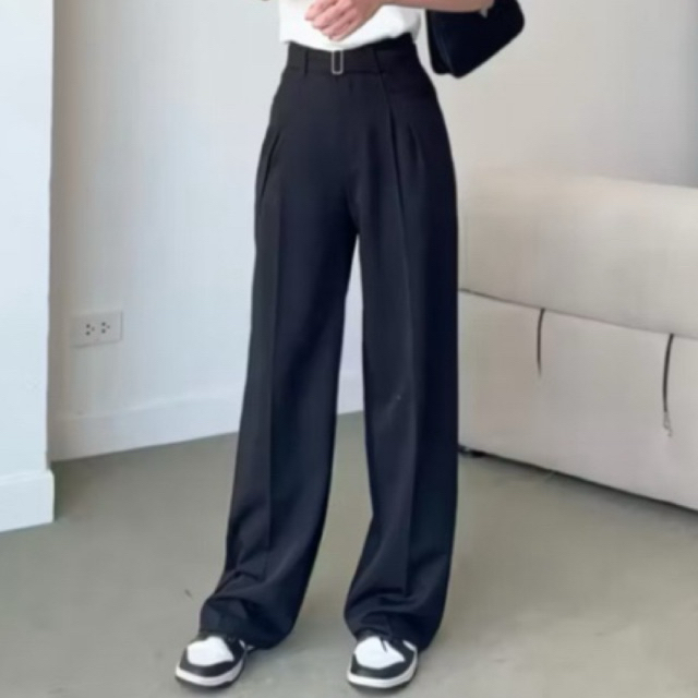 Preloved | Obi pants celana highwaist - loose pants - Size S to M