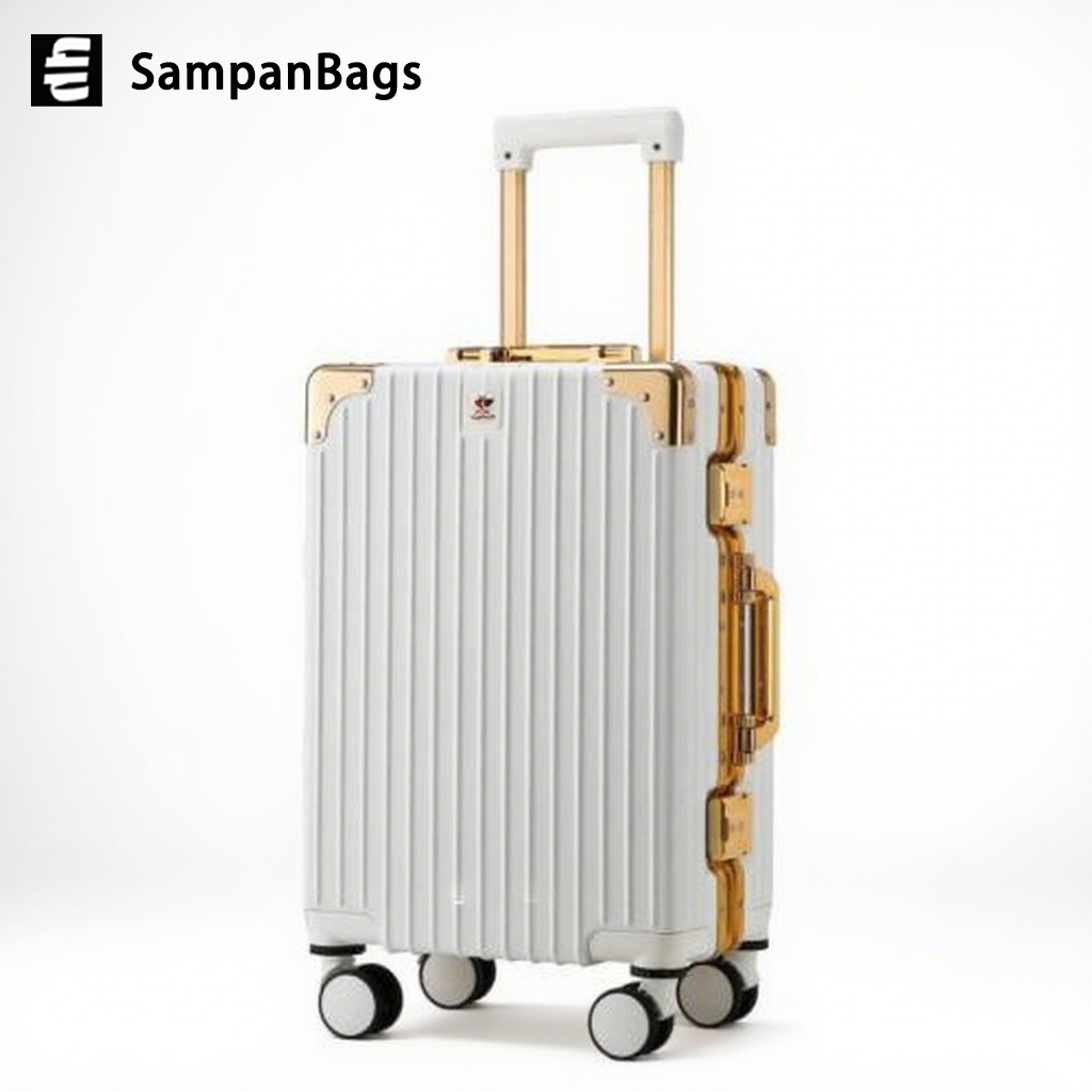 Koper PC kelas atas 24 inci ABS+PC Koper Airwheel koper kabin tas travel Polo