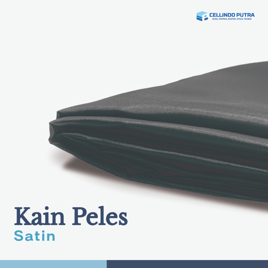 [NEW] CELLINDO KAIN SATIN PELES HITAM ROLLAN SERBAGUNA 100YARD- INDUSTRI FURING TAS