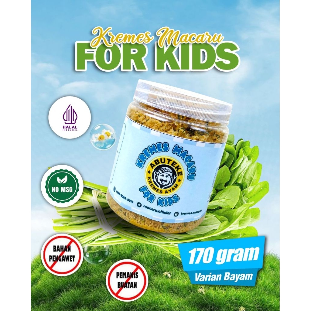 

Kremes Ayam Untuk Anak Anti GTM Kemasan 170gr Varian Bayam