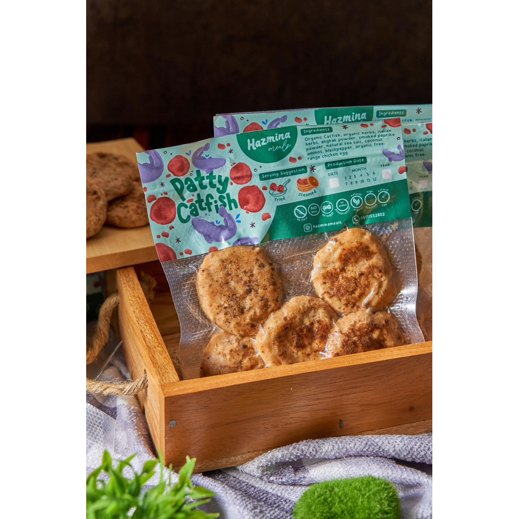 

Patty Catfish Hazmina Meals Patty Ikan Lele Organik Hazmina Meals