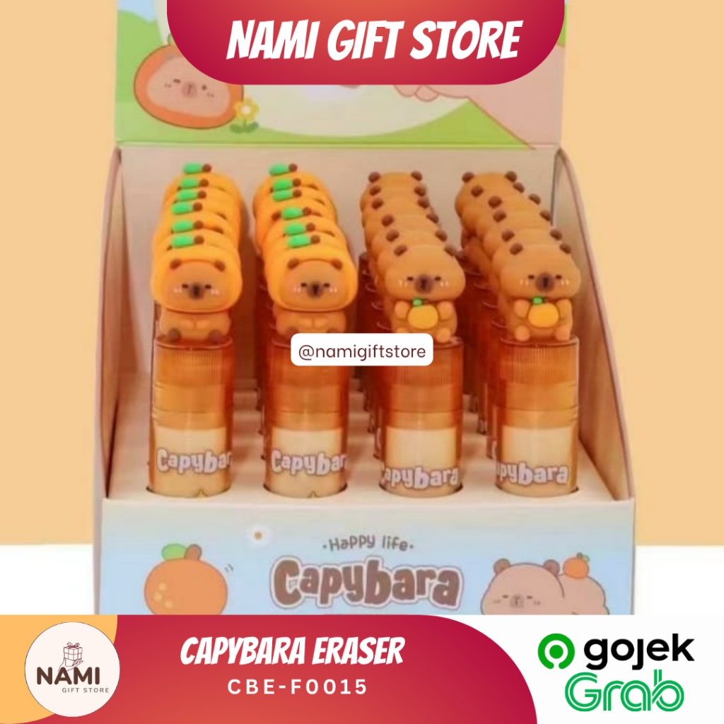 

[CBE-F0015] Capybara Eraser Mechanical Eraser Capybara 3D / Penghapus Pensil Anak Sliding Eraser / Perlengkapan Sekolah Anak Import alat Tulis