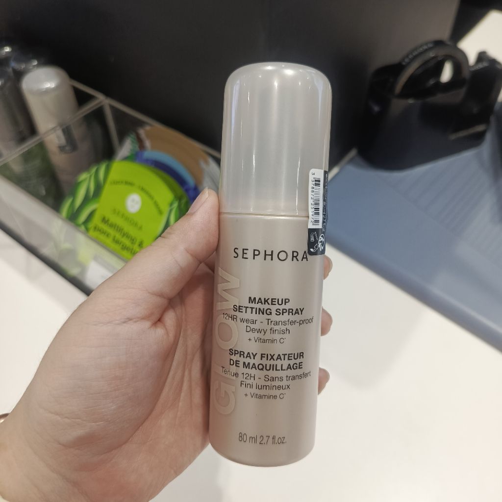 Glow Makeup Make Up Setting Spray Sephora 12Hr Transferproof Dewy Finish Vitamin C 80ml Original NEW