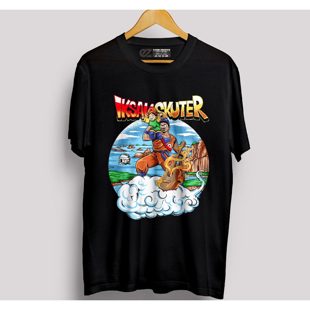 T-shirt Iksan Skuter Artwork dragon ball / kaos Unisex