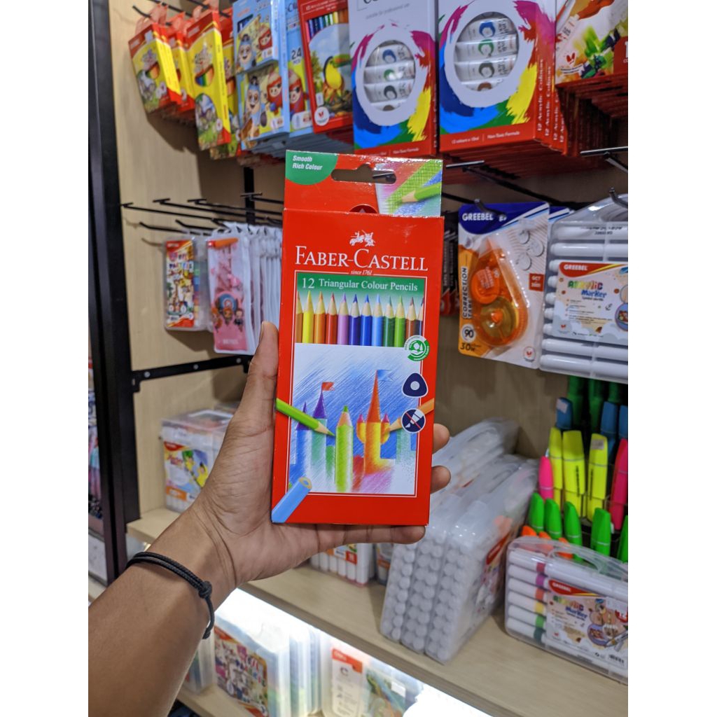 

Faber- Castell | Triangular Colour Pensil | Pensil Warna anak sekolah