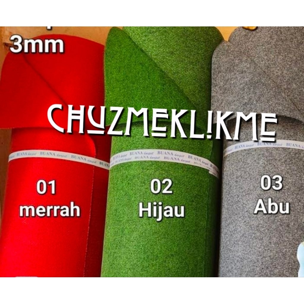 Karpet bludru meteran lebar 2 meter/Karpet bludru kantor, resepsi dll/karpet bludru warna/alas lanta