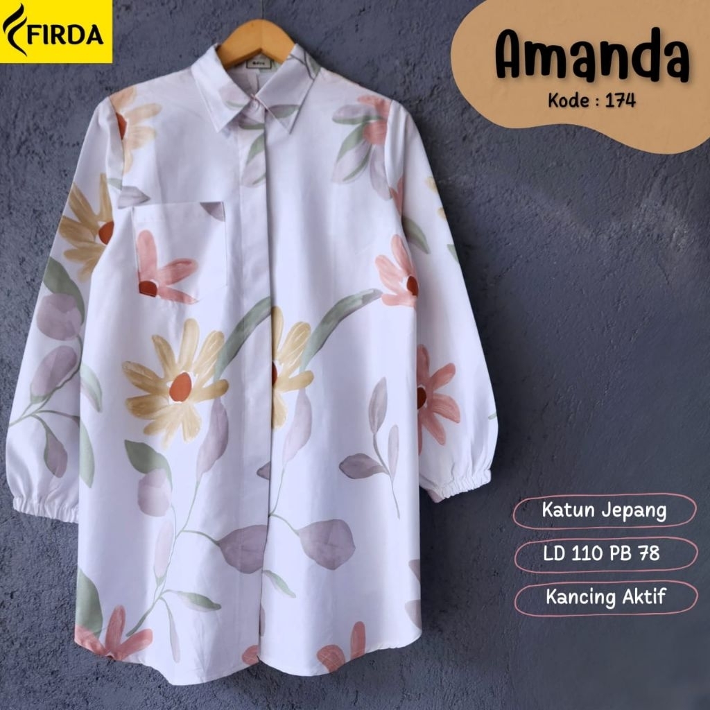 AMANDA TUNIK ANEKA MOTIF BAHAN KATUN JEPANG Original by Firda
