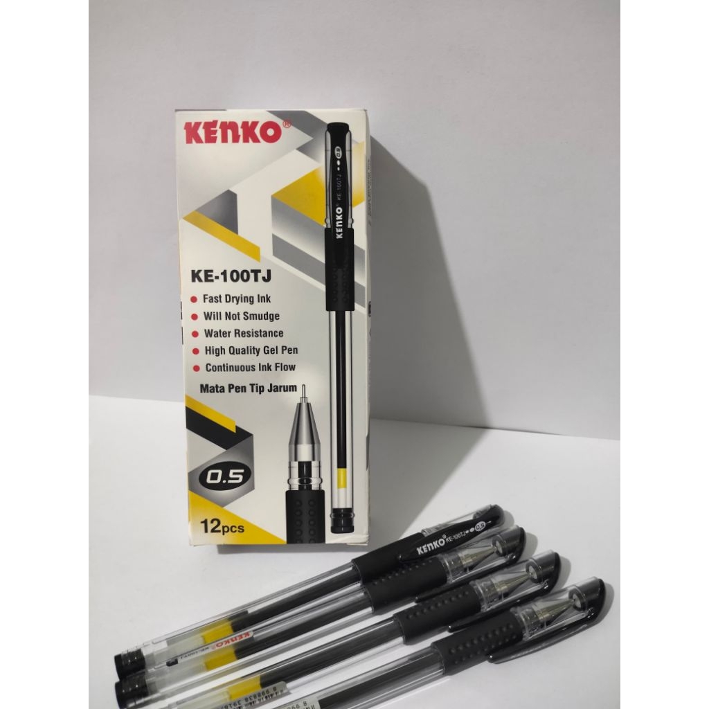 

Pena/Pulpen Gel Cair Kenko Warna Hitam Rp 30.000/Kotak
