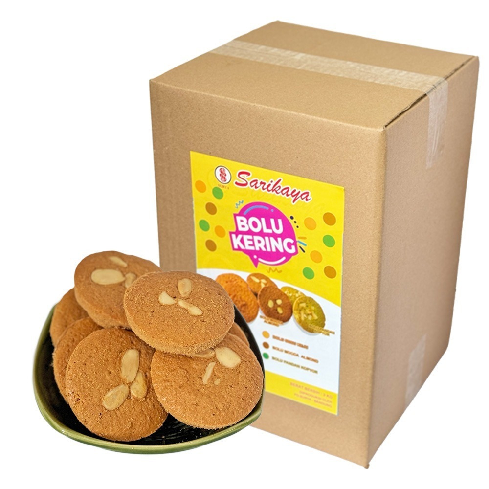 

Sehati Snack - Bolu Kering Almond SY Besar Cemilan Manis Renyah | 250gr, 500gr Ecer