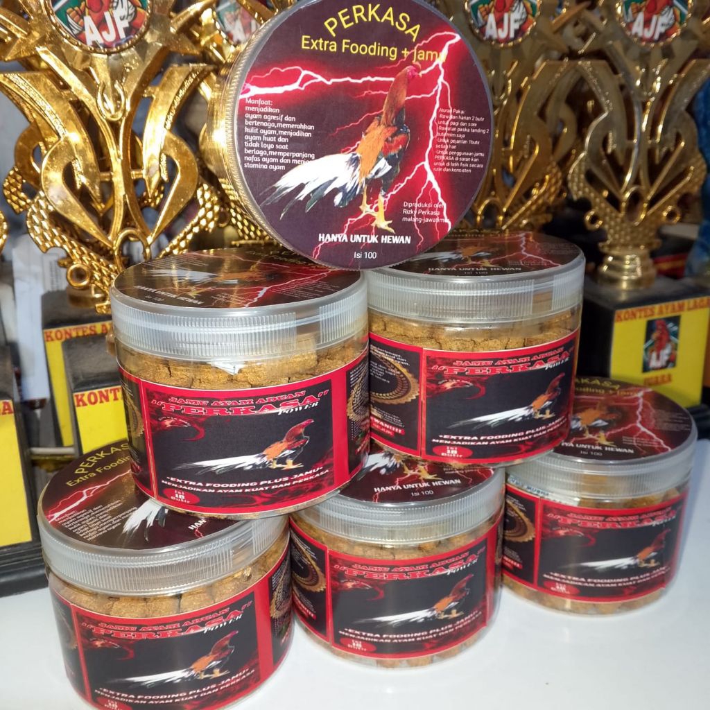 perkasa extra fooding plus jamu untuk ayam aduan