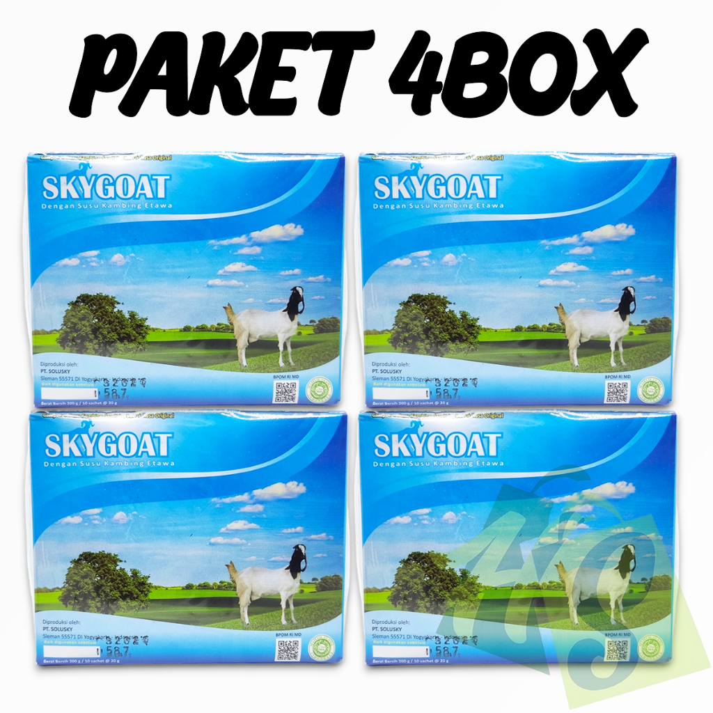 

PAKET 4 BOX Susu Kambing Etawa Sky Milk Goat Original