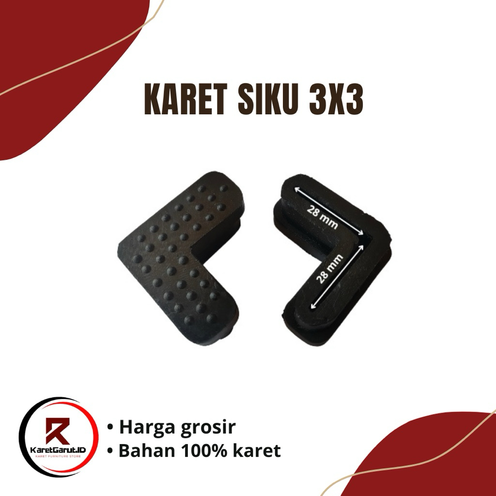 KARET SIKU 3x3/KARET KAKI MEJA KURSI BESI
