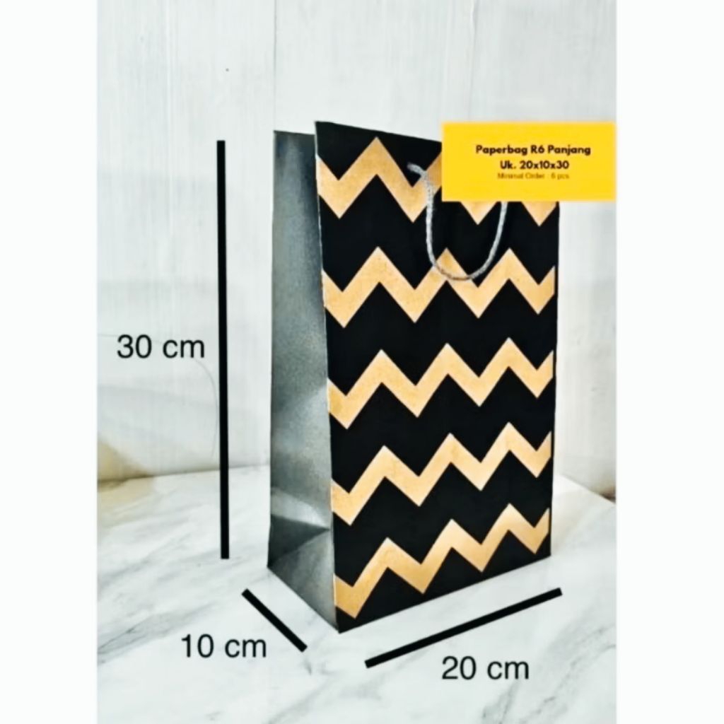 

paper bag motif 20x10x30