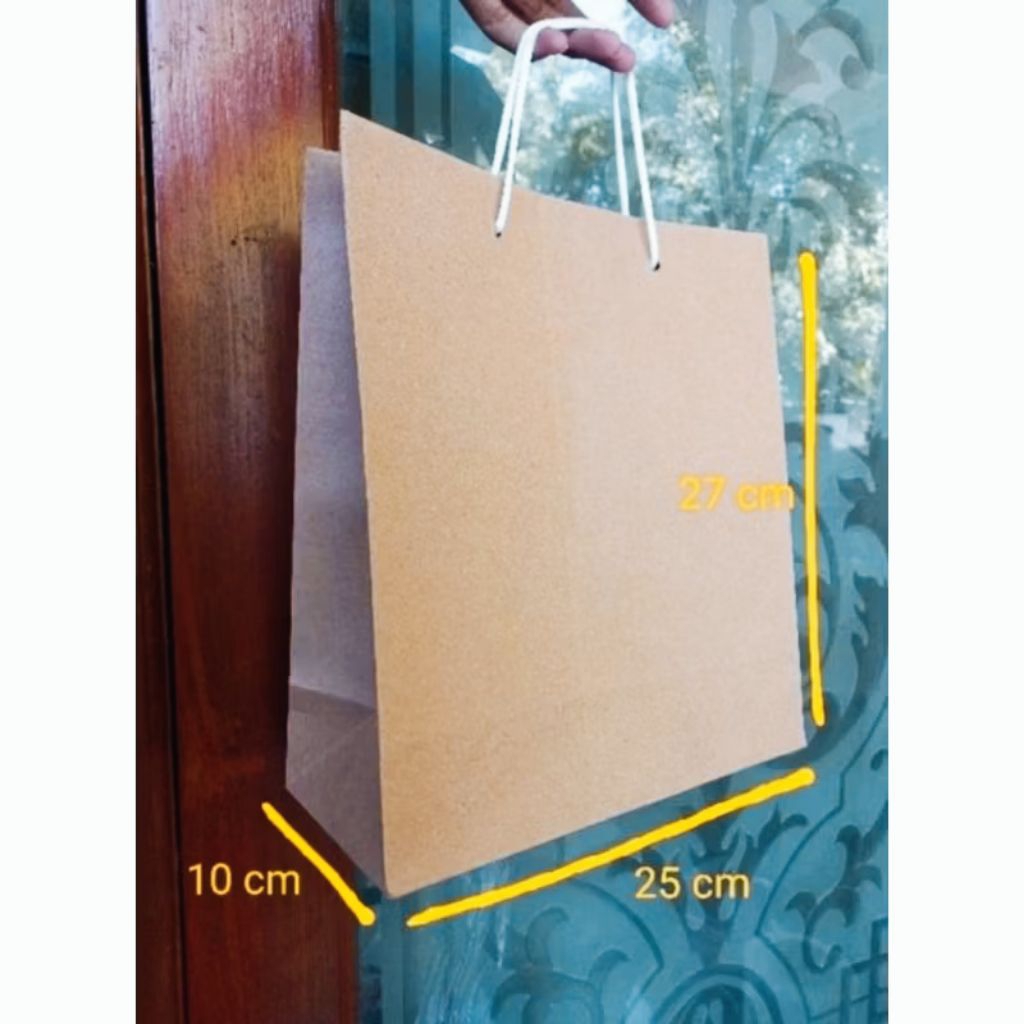 

Paper bag polos cokelat R6T