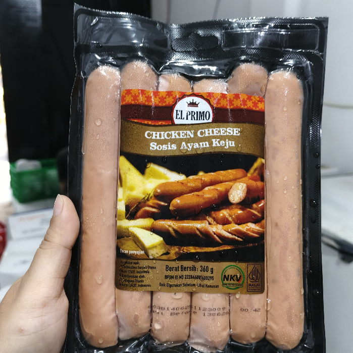 

El Primo Sosis Ayam Keju Chicken Cheese 360gr