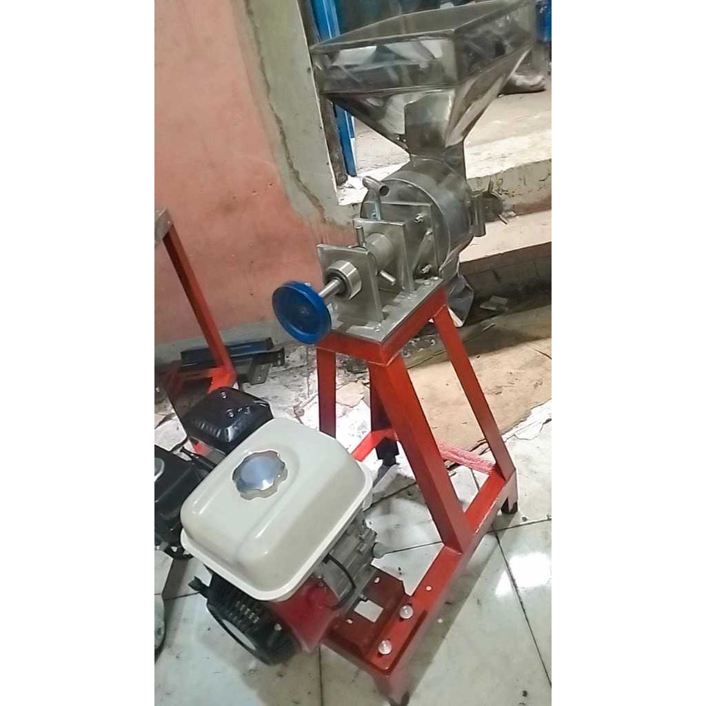 TERMURAH  Mesin Giling Bumbu 6Inch Stainless (Mesin Penggerak Honda Gp 160)