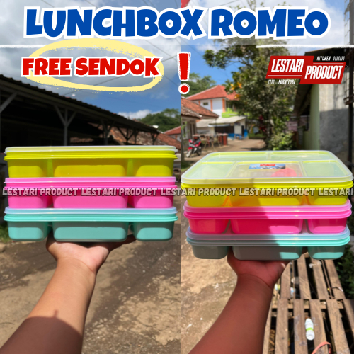 (2 PCS) Lunchbox besar YoyoStar | Tempat Makan || Misting Skat Romeo Yoyo Star || Misting Skat | Bis