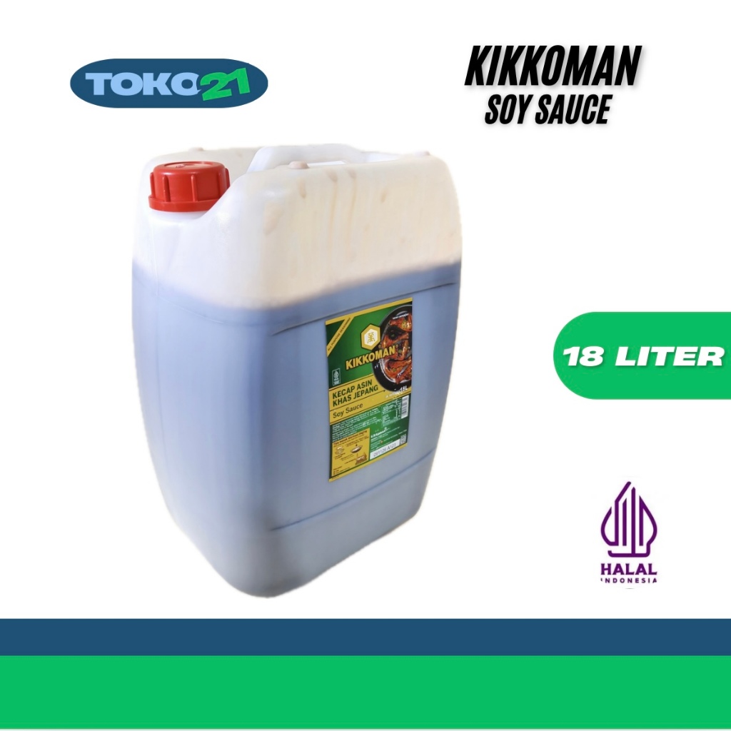 

INSTANT Kikkoman Soy Sauce Halal 18 Liter Kecap Asin Jepang