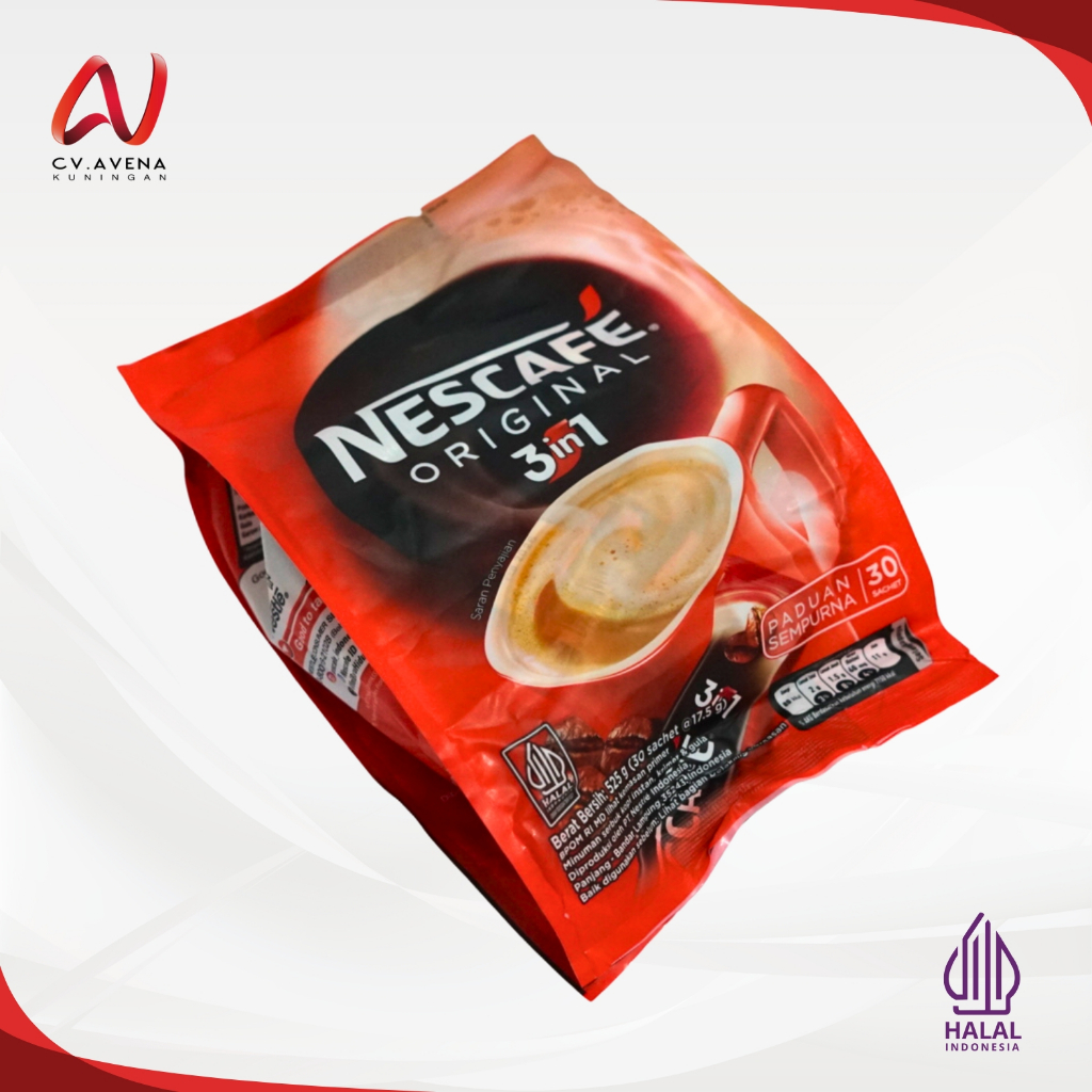 

Nescafe Original 3in1 Kopi Robusta Tanpa Ampas 17.5gr x 30