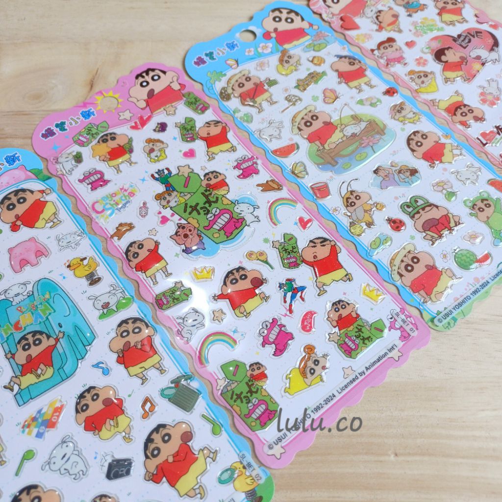 

Sticker timbul glitter SHINCHAN license 12018