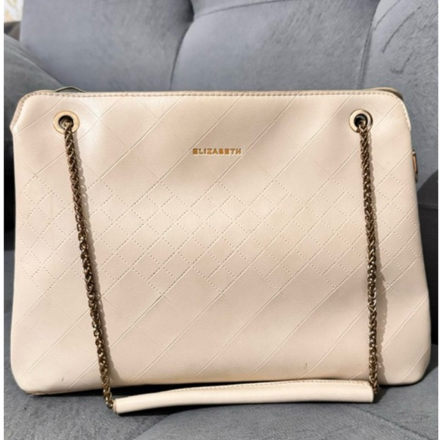 Tas Elizabeth Preloved – Handbag Elegan Wanita Warna Netral | Elizabeth Allysin Sling bag - Preloved