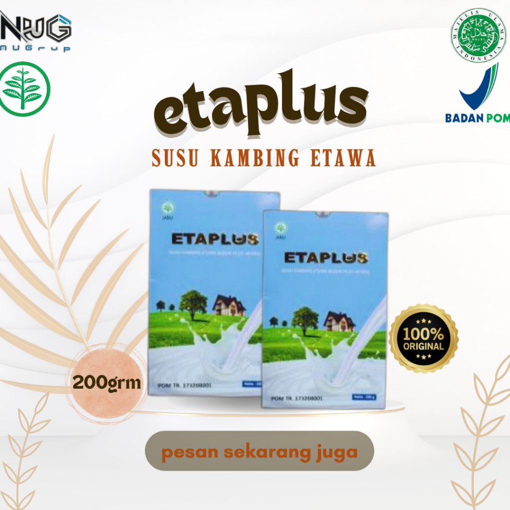 

ETAPLUS SUSU KAMBING|ETAWAKU RENDAH GULA|OBESITAS|KEMBUNG MUAL|SUSU BUBUK